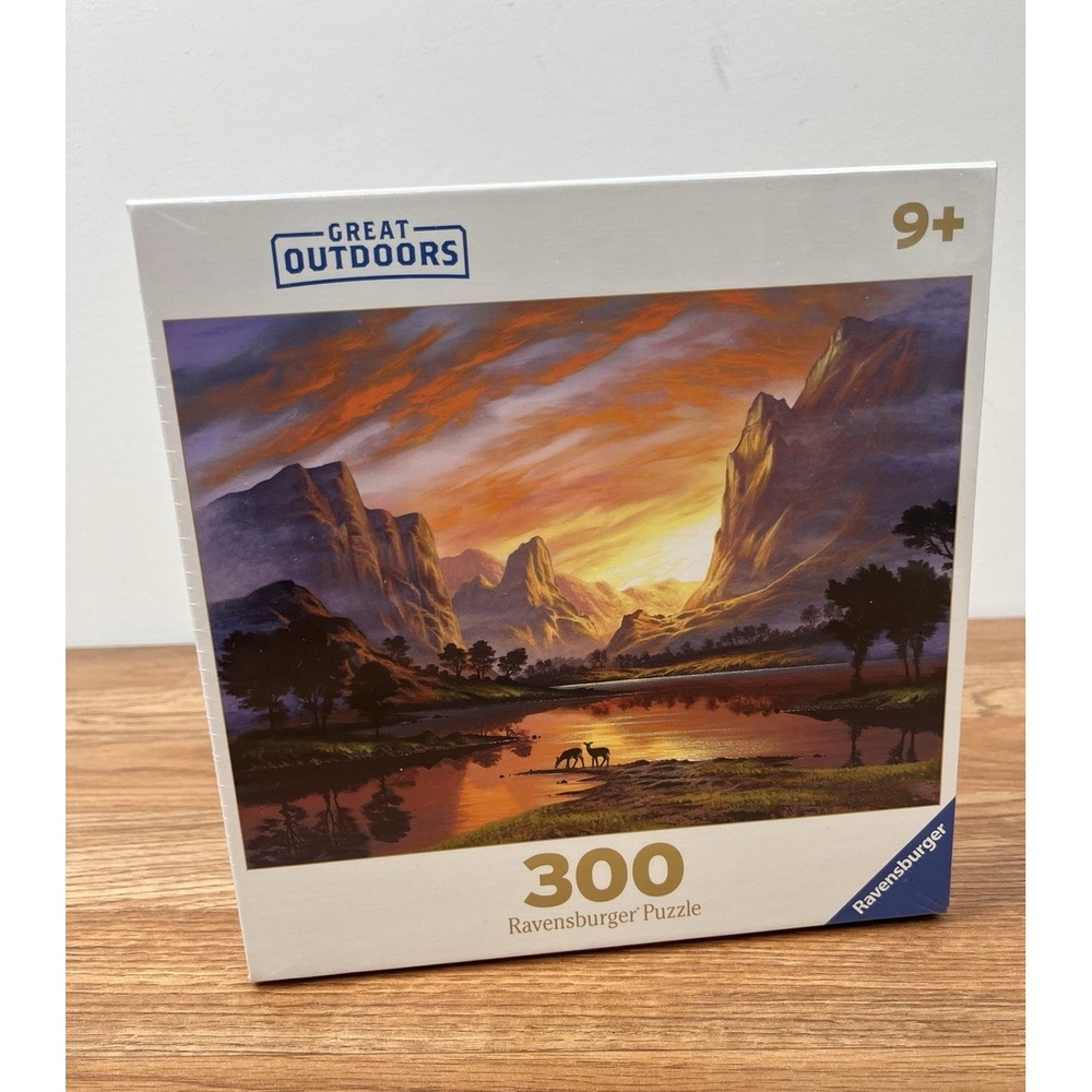 Ravensburger 300 Piece Great Outdoors Tranquil Sunset Jigsaw Puzzle NEW